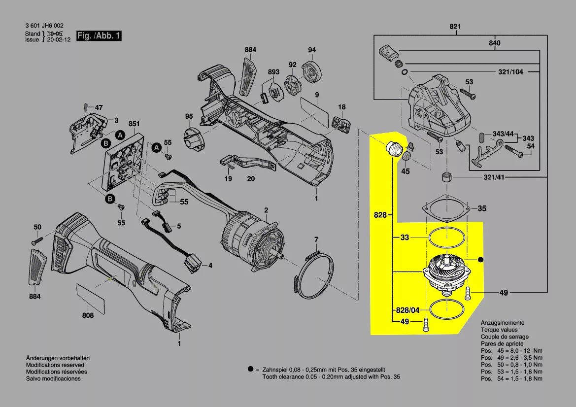 renvoi d\'angle réf. 1 607 000 D83 Bosch